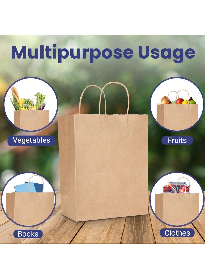 SNH Packing Kraft Paper Bag Brown 32X28X16cm Twisted Handle Paper Party Bags Kraft Paper Bag Bride Birthday Gift Bag Wedding Celebrations Bags For Party Pack of 50 Pieces - Image 4